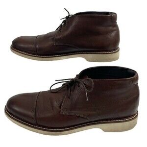 Johnston & Murphy Size 10.5 Atwell‎ Chukka Boots Men’s Calfskin Leather Shoes